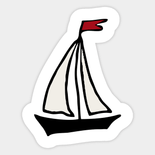 sailboat Sticker